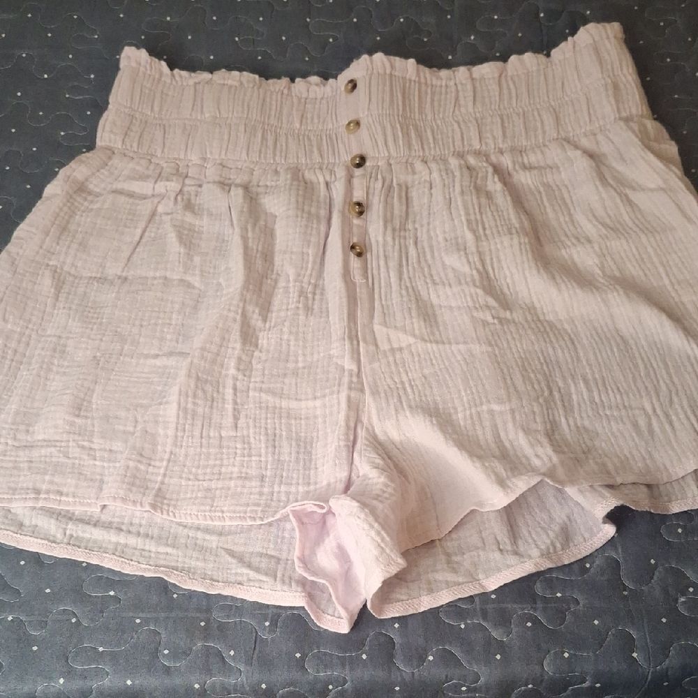 Simply Southern Women's Pink High-Waisted Shorts size M/L NWT